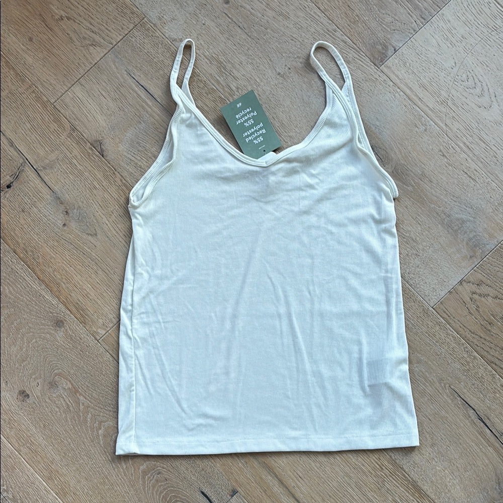 H&M Basics Ribbed V-Neck Camisole Sz M